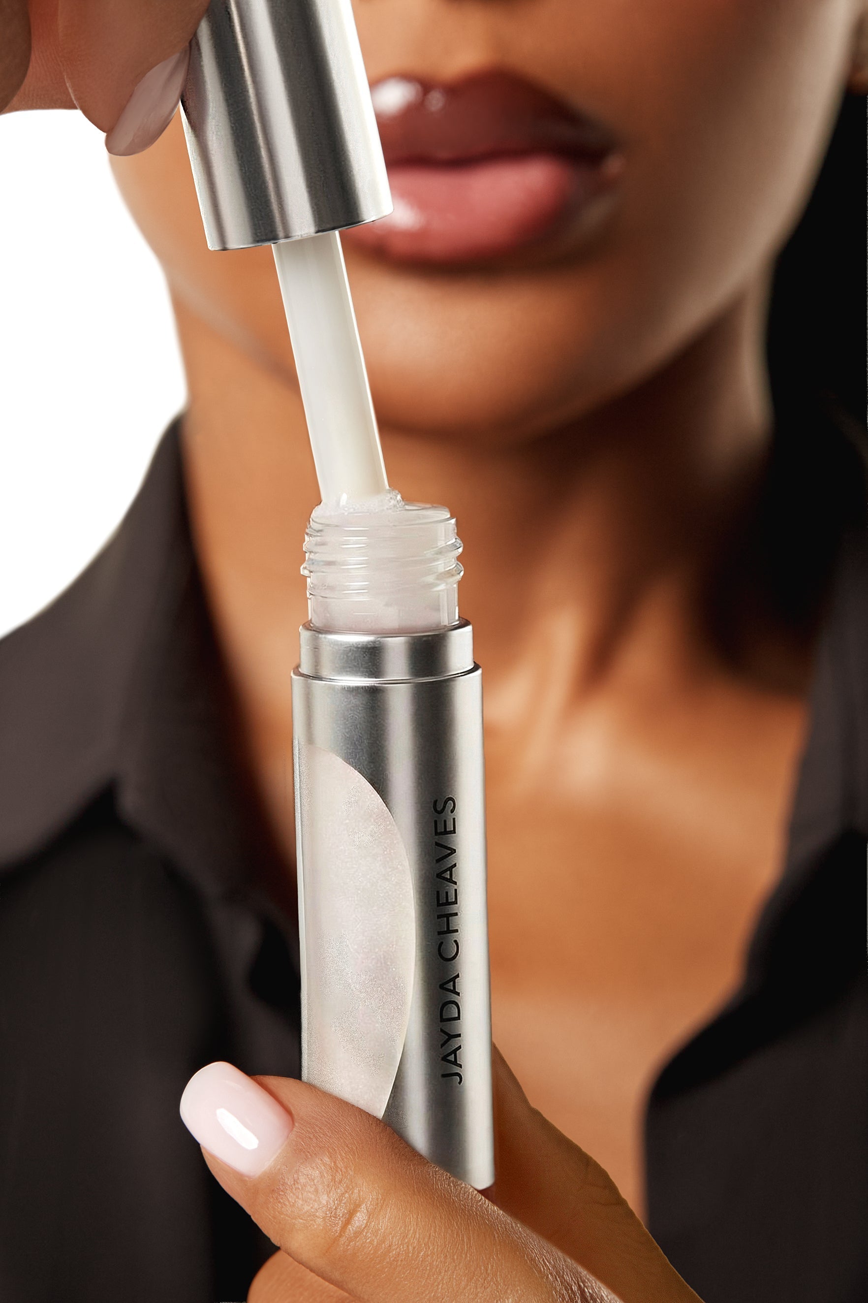 lip oil glimmer (ice) – JAYDA CHEAVES BEAUTY